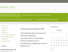 Tablet Screenshot of klaster3x20.pl